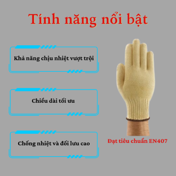 găng tay chịu nhiệt 350 độ C C&G